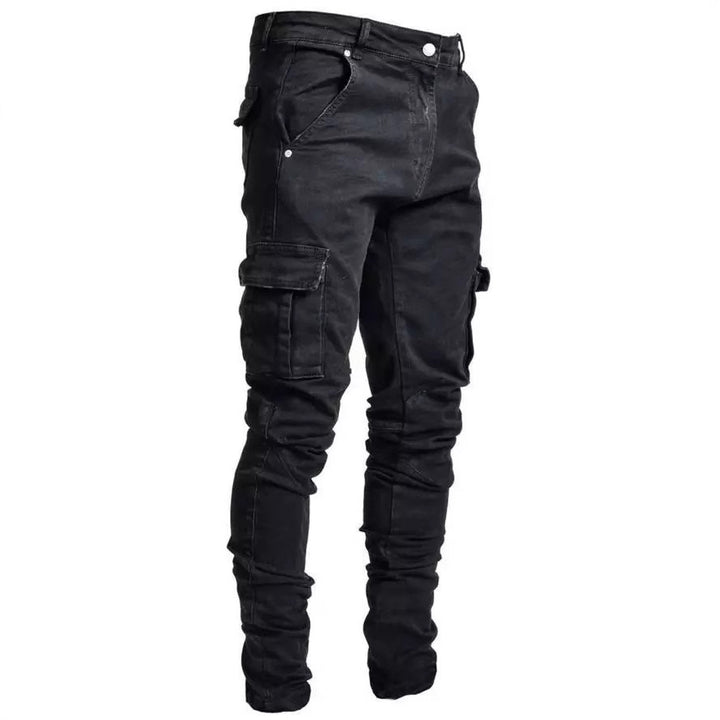 Herrarnas Cargo-jeans med multifunktionella fickor och modern Slim-Fit skärning Mirla-Eva Jonsson