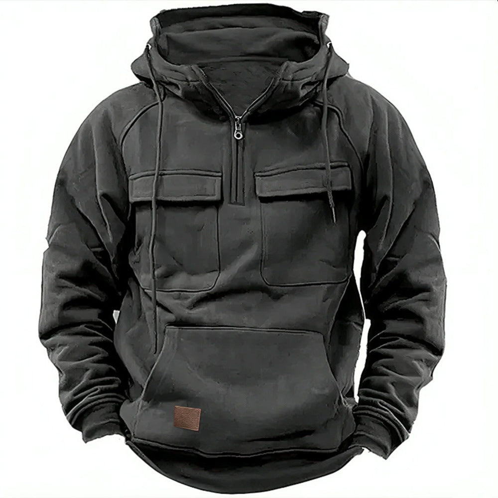 Herrarnas Funktionella Hoodie med praktiska fickor Eva Jonsson