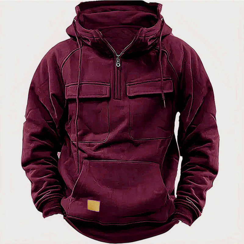 Herrarnas Funktionella Hoodie med praktiska fickor Eva Jonsson