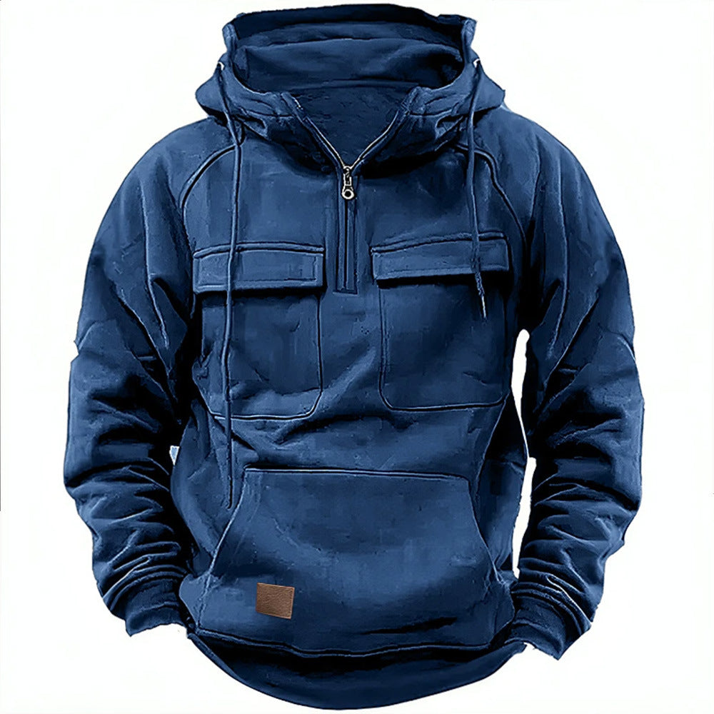 Herrarnas Funktionella Hoodie med praktiska fickor Eva Jonsson