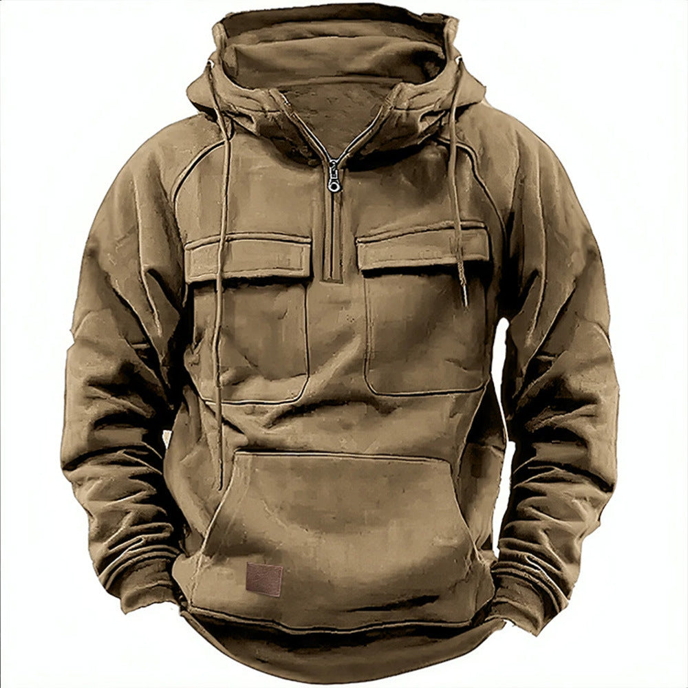 Herrarnas Funktionella Hoodie med praktiska fickor Eva Jonsson