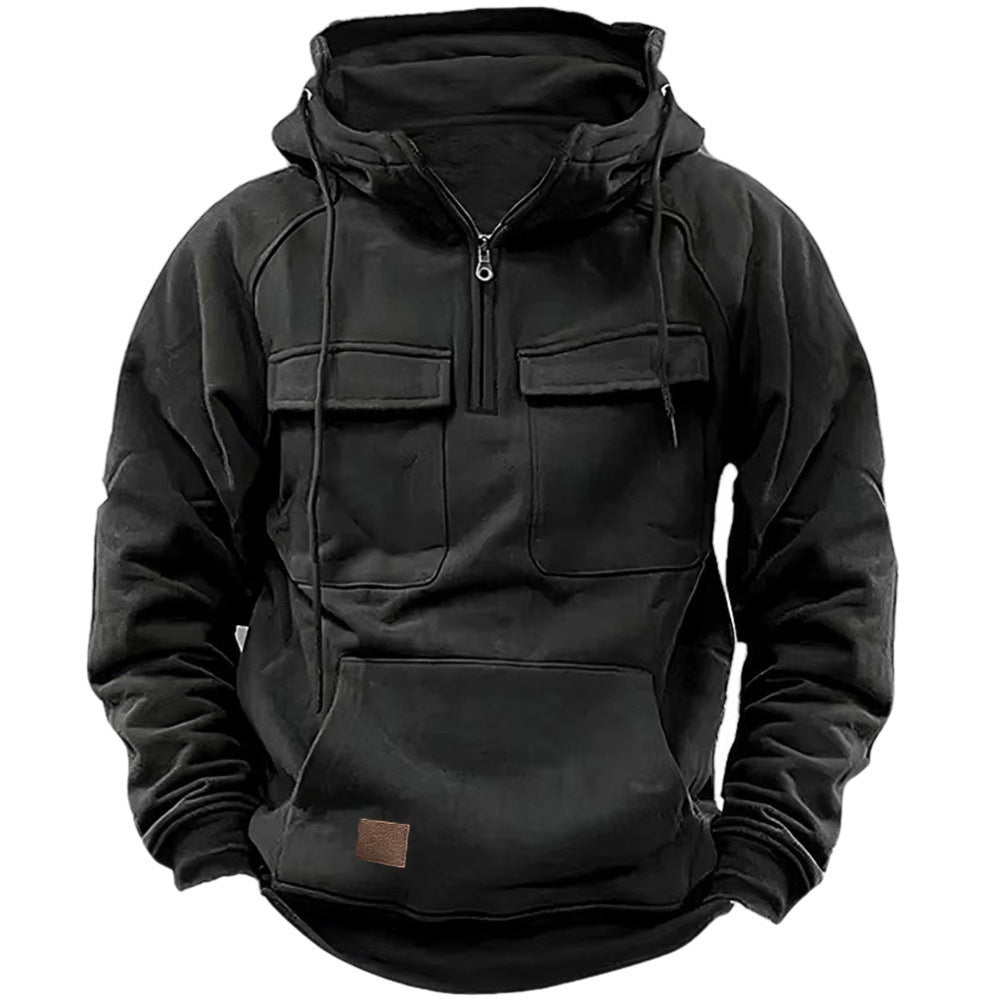 Herrarnas Funktionella Hoodie med praktiska fickor Eva Jonsson