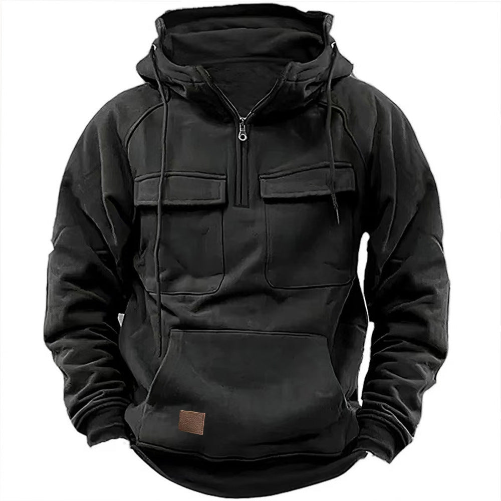 Herrarnas Funktionella Hoodie med praktiska fickor Eva Jonsson