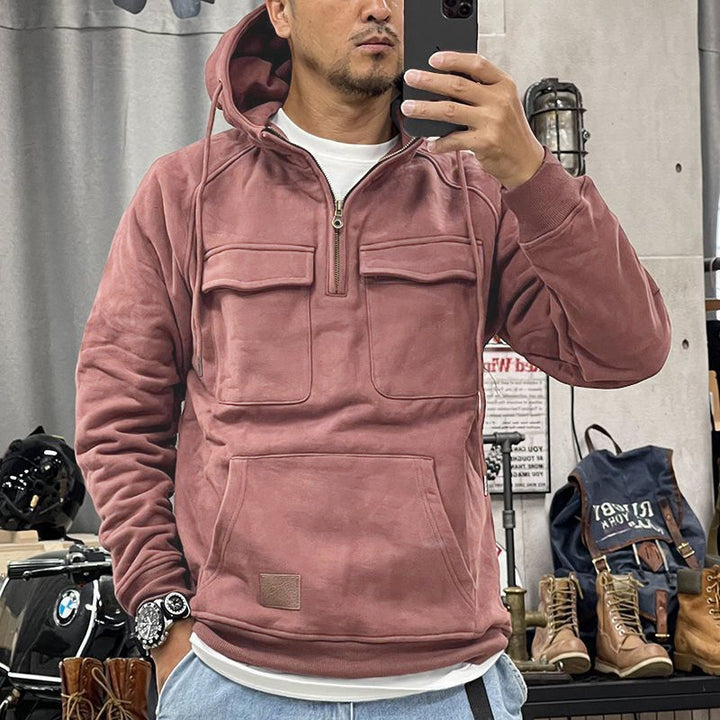 Herrarnas Funktionella Hoodie med praktiska fickor Eva Jonsson
