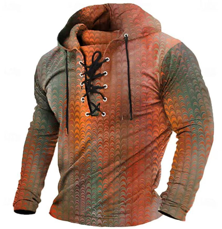 Herrarnas Huva Sweatshirt med innovativt bikakesmönster Mirla-Eva Jonsson