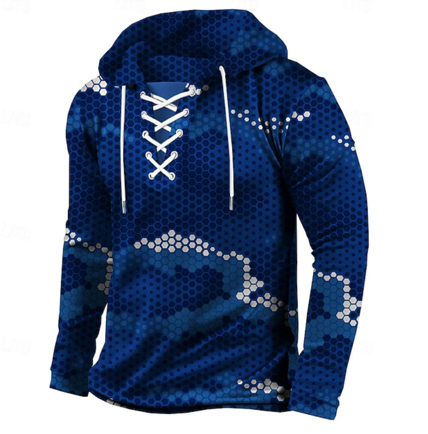 Herrarnas Huva Sweatshirt med innovativt bikakesmönster Mirla-Eva Jonsson