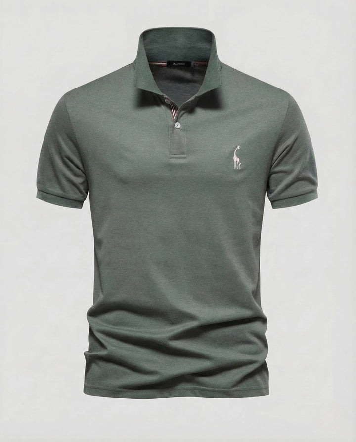 Herrarnas Poloshirt Kort ärm Piqué Emblem-Eva Jonsson