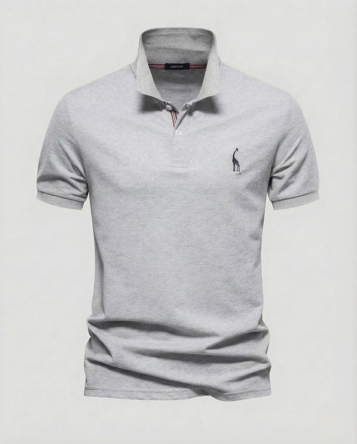 Herrarnas Poloshirt Kort ärm Piqué Emblem-Eva Jonsson