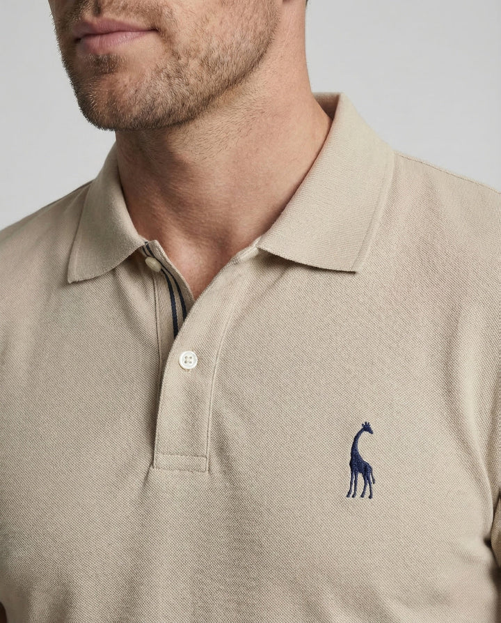 Herrarnas Poloshirt Kort ärm Piqué Emblem-Eva Jonsson