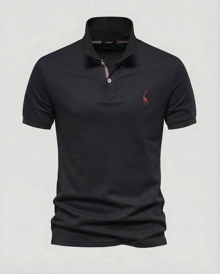 Herrarnas Poloshirt Kort ärm Piqué Emblem-Eva Jonsson