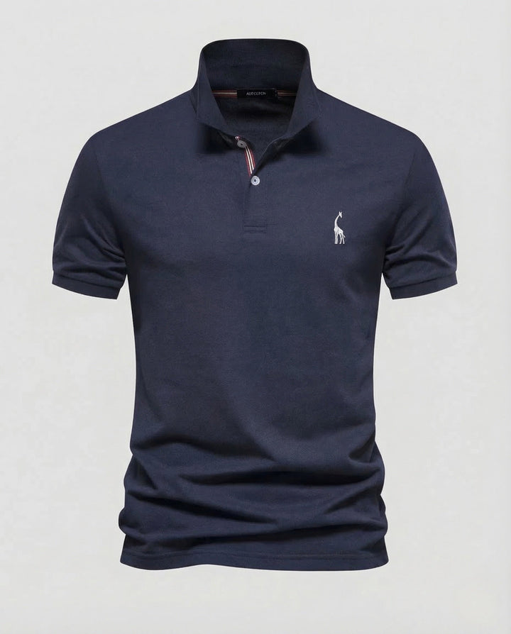 Herrarnas Poloshirt Kort ärm Piqué Emblem-Eva Jonsson