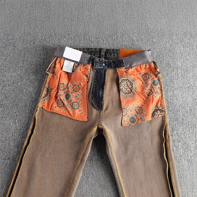 Herrarnas Slim-Fit Jeans med avslappnad Used-Look Mirla-Eva Jonsson