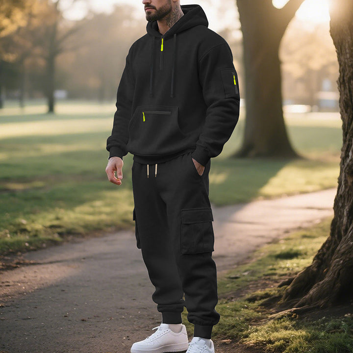 Herrarnas Sportiga Hoodie- och Joggingdräkt-Set Mirla-Eva Jonsson