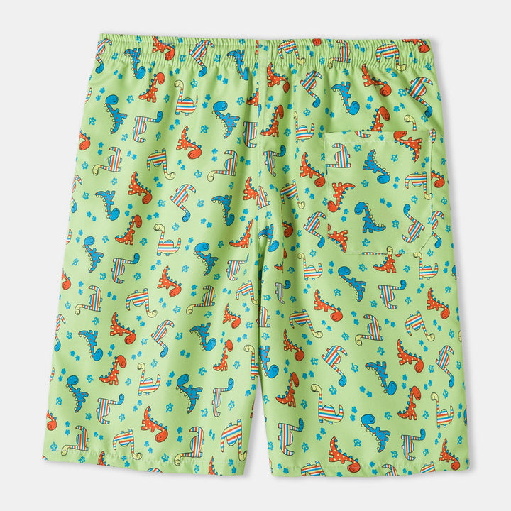 Herrarnas badshorts med lekfullt dinosauriemotiv och elastisk midja Mirla-Eva Jonsson