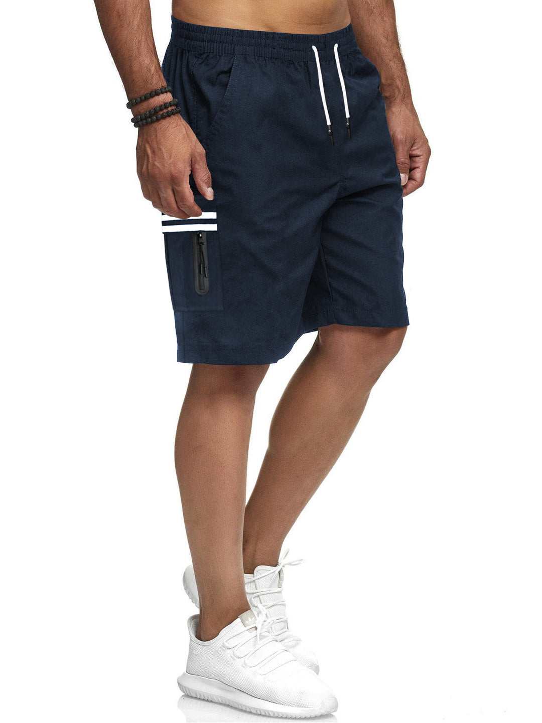 Herrarnas badshorts med praktiska dragkedjefickor och elastiskt midjeband Mirla-Eva Jonsson