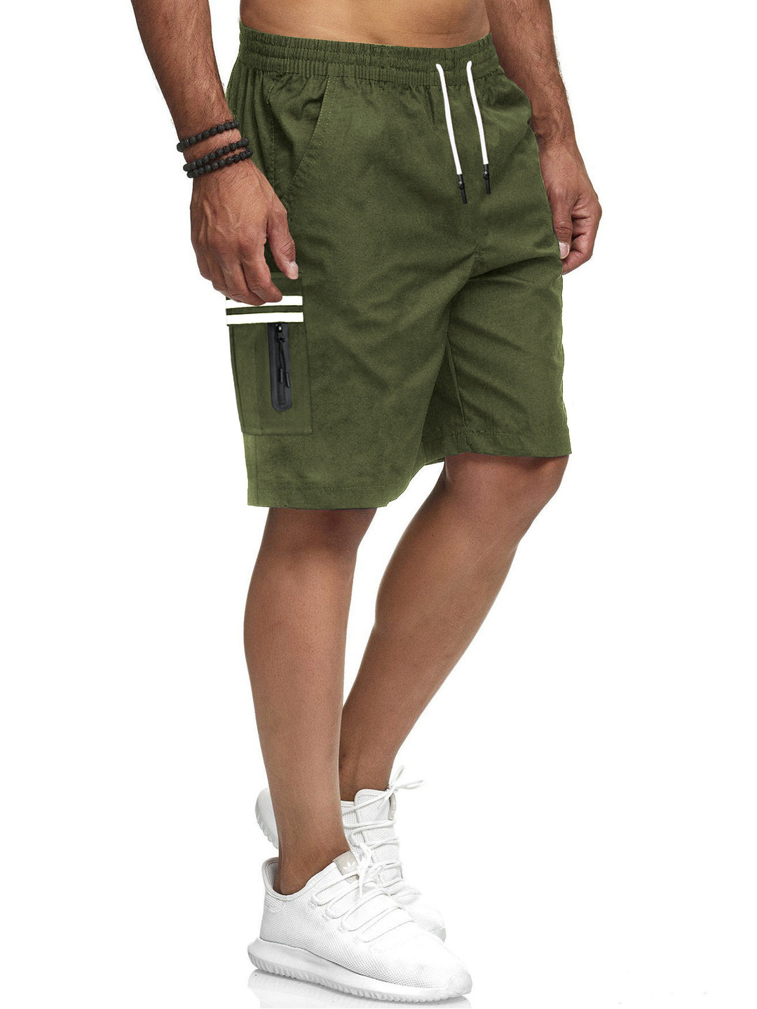 Herrarnas badshorts med praktiska dragkedjefickor och elastiskt midjeband Mirla-Eva Jonsson