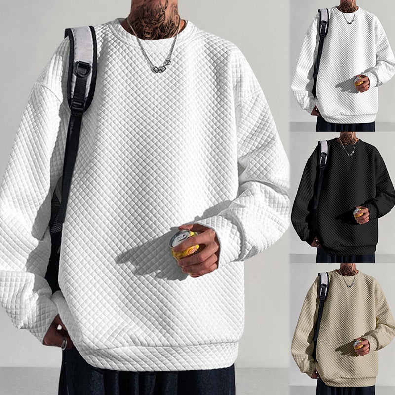 Herrarnas bekväma sweatshirt med strukturerad design och lös passform Eva Jonsson-Eva Jonsson