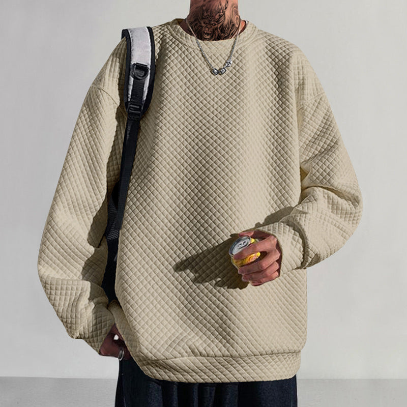 Herrarnas bekväma sweatshirt med strukturerad design och lös passform Eva Jonsson-Eva Jonsson