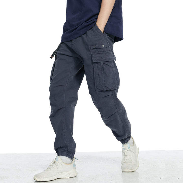 Herrarnas cargo-byxor med elastisk midja och djupa fickor Mirla-Eva Jonsson