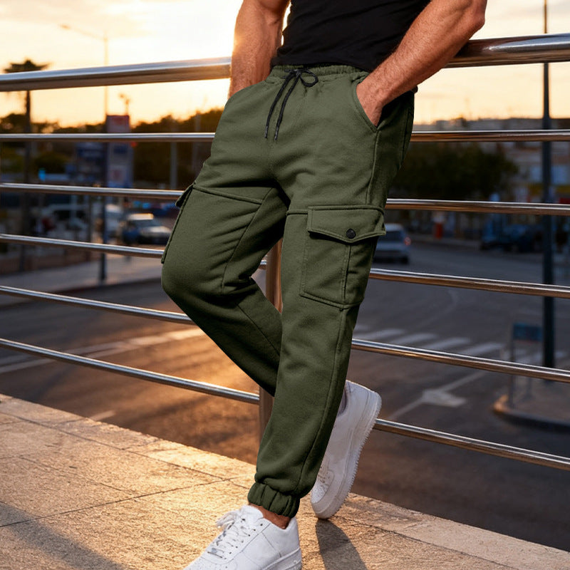 Herrarnas cargo-joggingbyxor med justerbar midja och sidofickor Mirla-Eva Jonsson