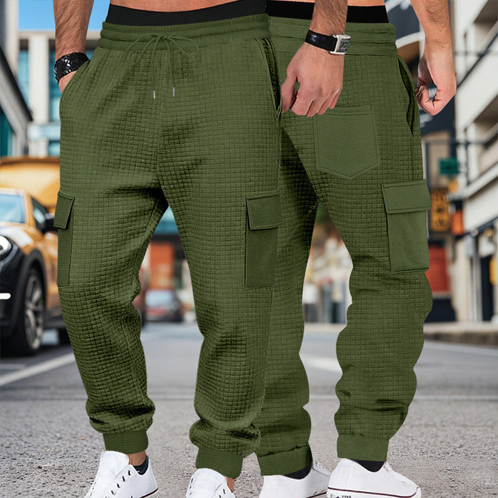 Herrarnas cargo-joggingbyxor med praktiska sidofickor och elastisk midja Mirla-Eva Jonsson