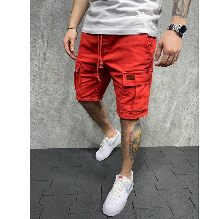 Herrarnas cargo-shorts med praktiska sidofickor och justerbar gummisnodd Eva Jonsson-Eva Jonsson