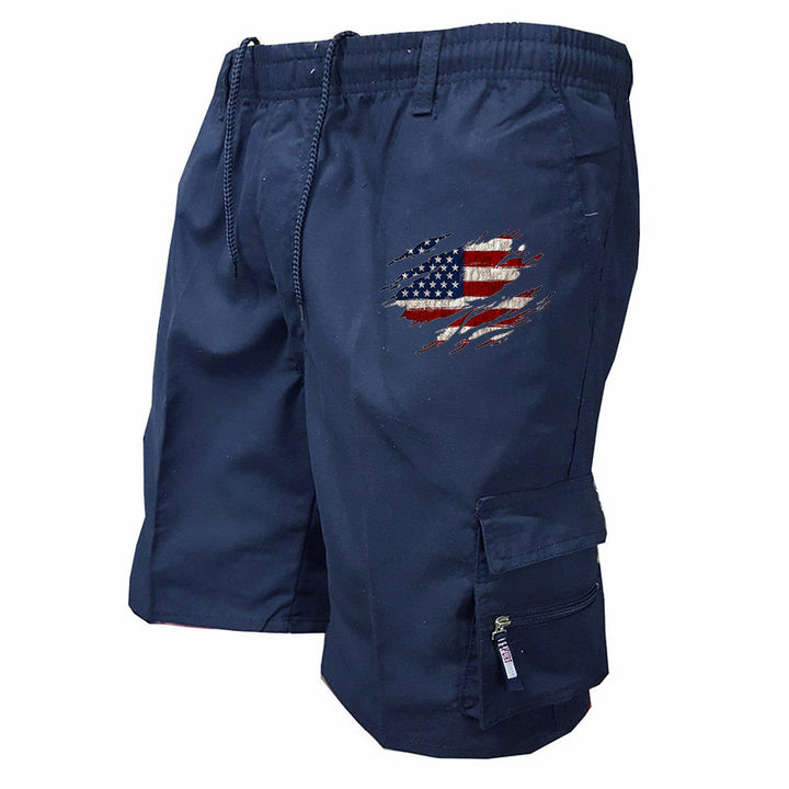 Herrarnas cargoshorts med praktiska sidofickor och elastisk midja Mirla-Eva Jonsson