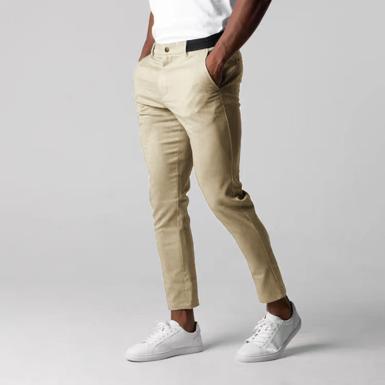 Herrarnas chinos med slim fit-snitt och elastisk midja Mirla-Eva Jonsson