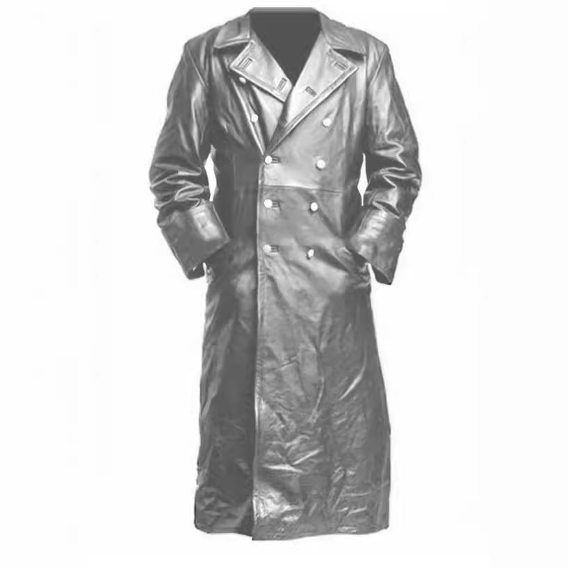 Herrarnas elegant och tidlös trenchcoat med dubbelknäppning Mirla-Eva Jonsson