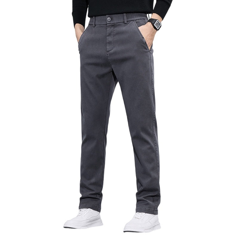 Herrarnas eleganta Chino-byxor med slim-fit passform och mångsidiga fickor Mirla-Eva Jonsson