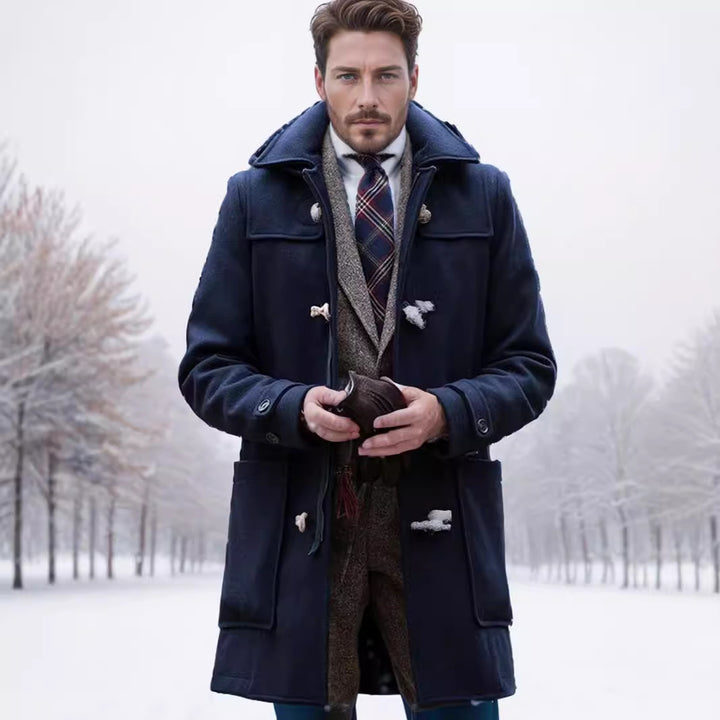 Herrarnas eleganta Dufflecoat med klassisk design Mirla-Eva Jonsson