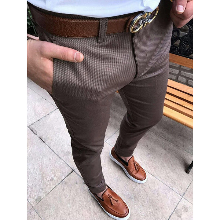 Herrarnas eleganta Slim-Fit kostymbyxor Eva Jonsson-Eva Jonsson