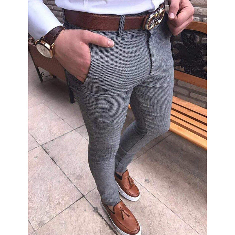 Herrarnas eleganta Slim-Fit kostymbyxor Eva Jonsson-Eva Jonsson