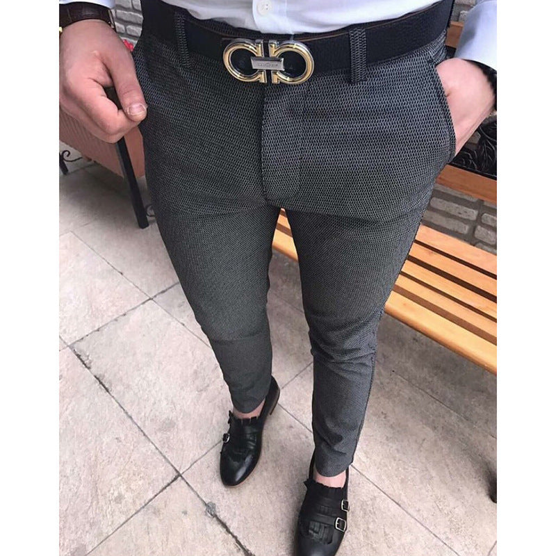Herrarnas eleganta Slim-Fit kostymbyxor Eva Jonsson-Eva Jonsson