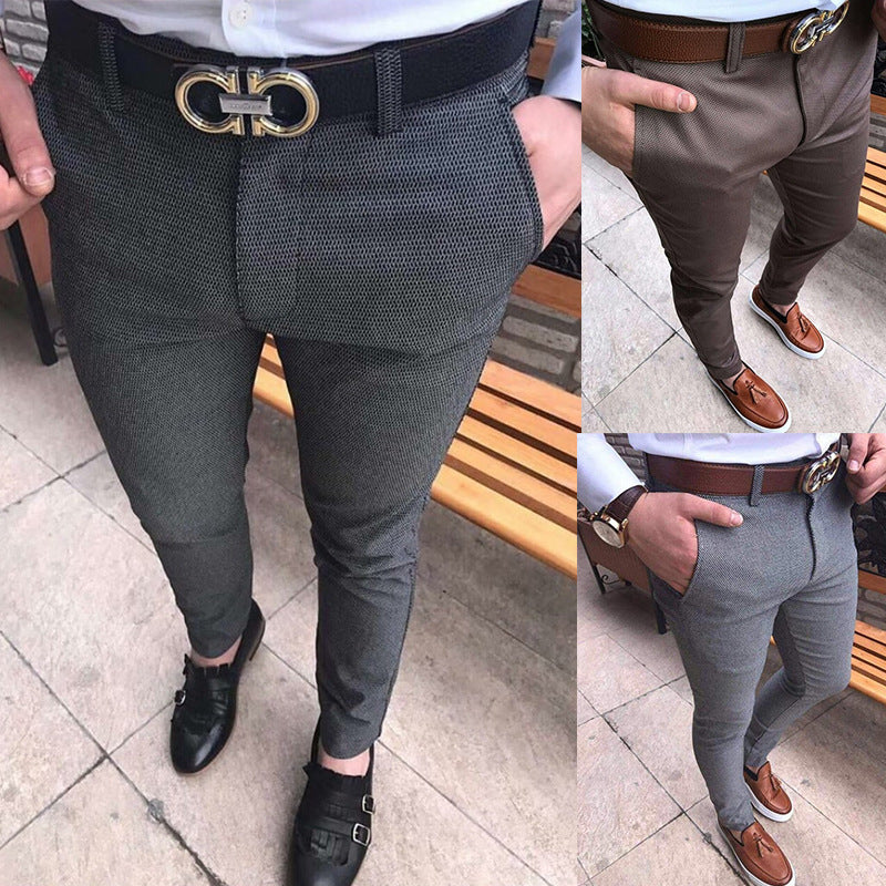 Herrarnas eleganta Slim-Fit kostymbyxor Eva Jonsson-Eva Jonsson