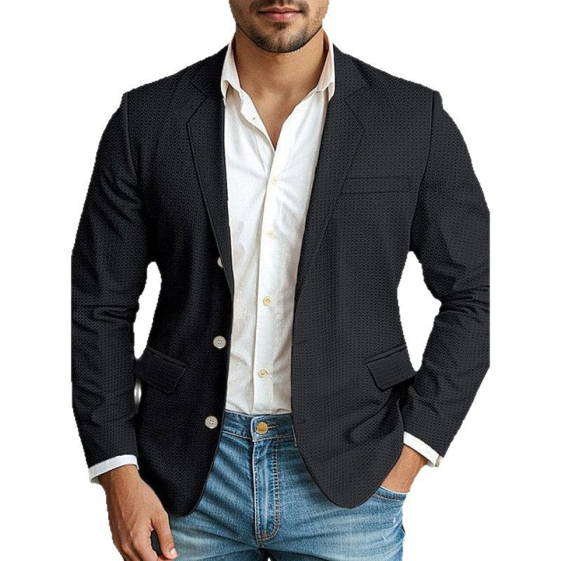 Herrarnas eleganta blazer med strukturerad design och praktiska fickor Eva Jonsson-Eva Jonsson