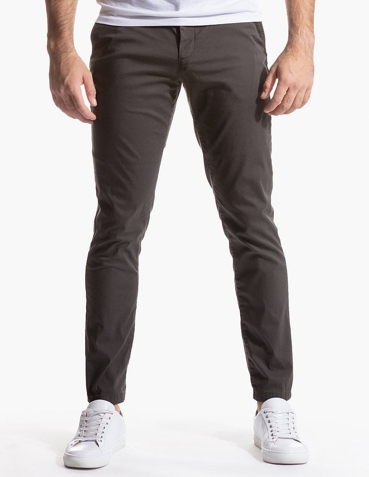 Herrarnas eleganta chinos med elastisk midja och smal passform Eva Jonsson-Eva Jonsson