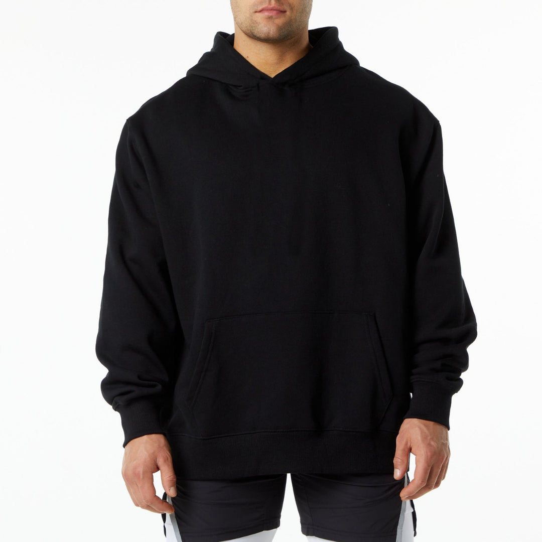 Herrarnas eleganta hoodie med praktisk kängurufickdesign Mirla-Eva Jonsson