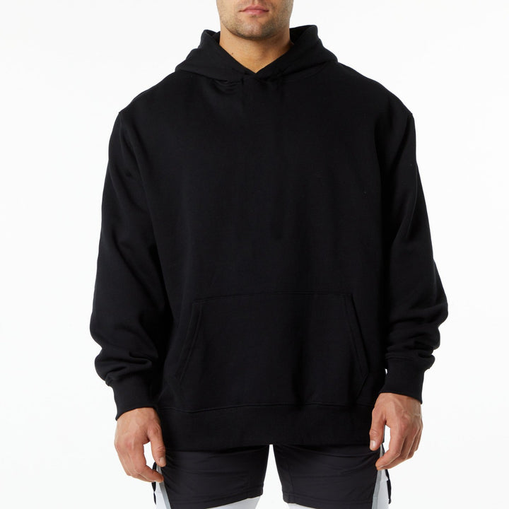 Herrarnas eleganta hoodie med praktisk kängurufickdesign Mirla-Eva Jonsson