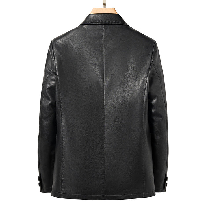 Herrarnas eleganta konstläderblazer med modern passform Mirla-Eva Jonsson