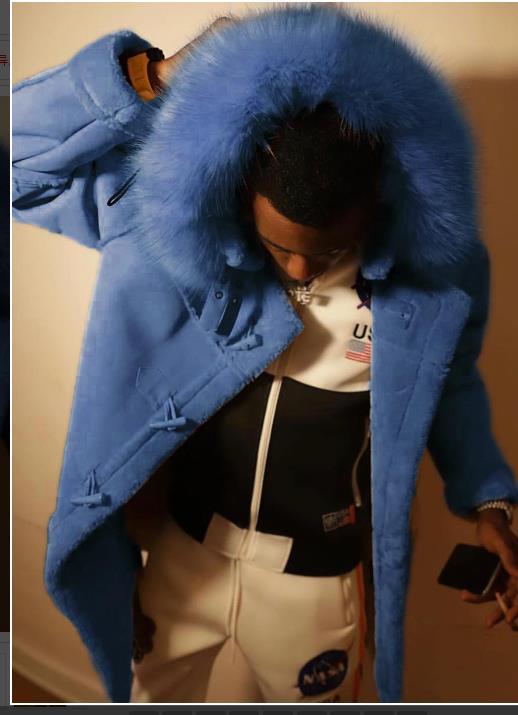 Herrarnas eleganta parka med lyxig konstpälskrage Eva Jonsson-Eva Jonsson