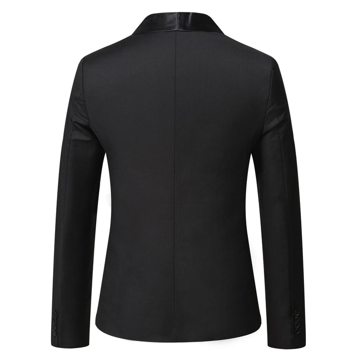 Herrarnas eleganta smoking-blazer med satinerad reversbesättning Mirla-Eva Jonsson