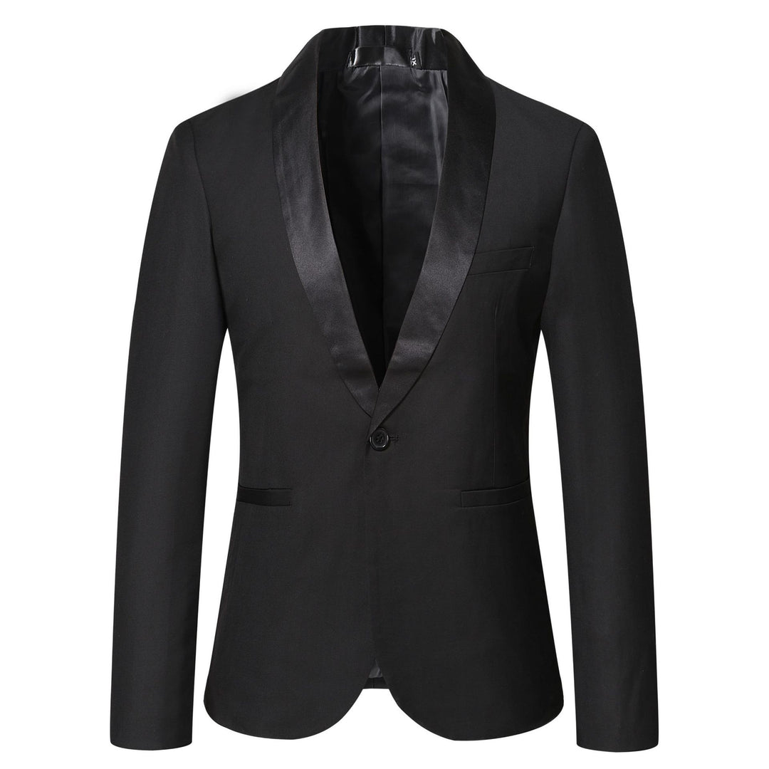 Herrarnas eleganta smoking-blazer med stiligt satinrevers Mirla-Eva Jonsson