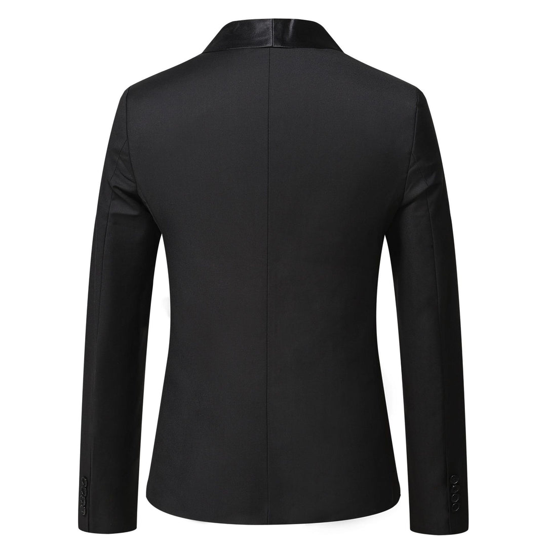 Herrarnas eleganta smoking-blazer med stiligt satinrevers Mirla-Eva Jonsson