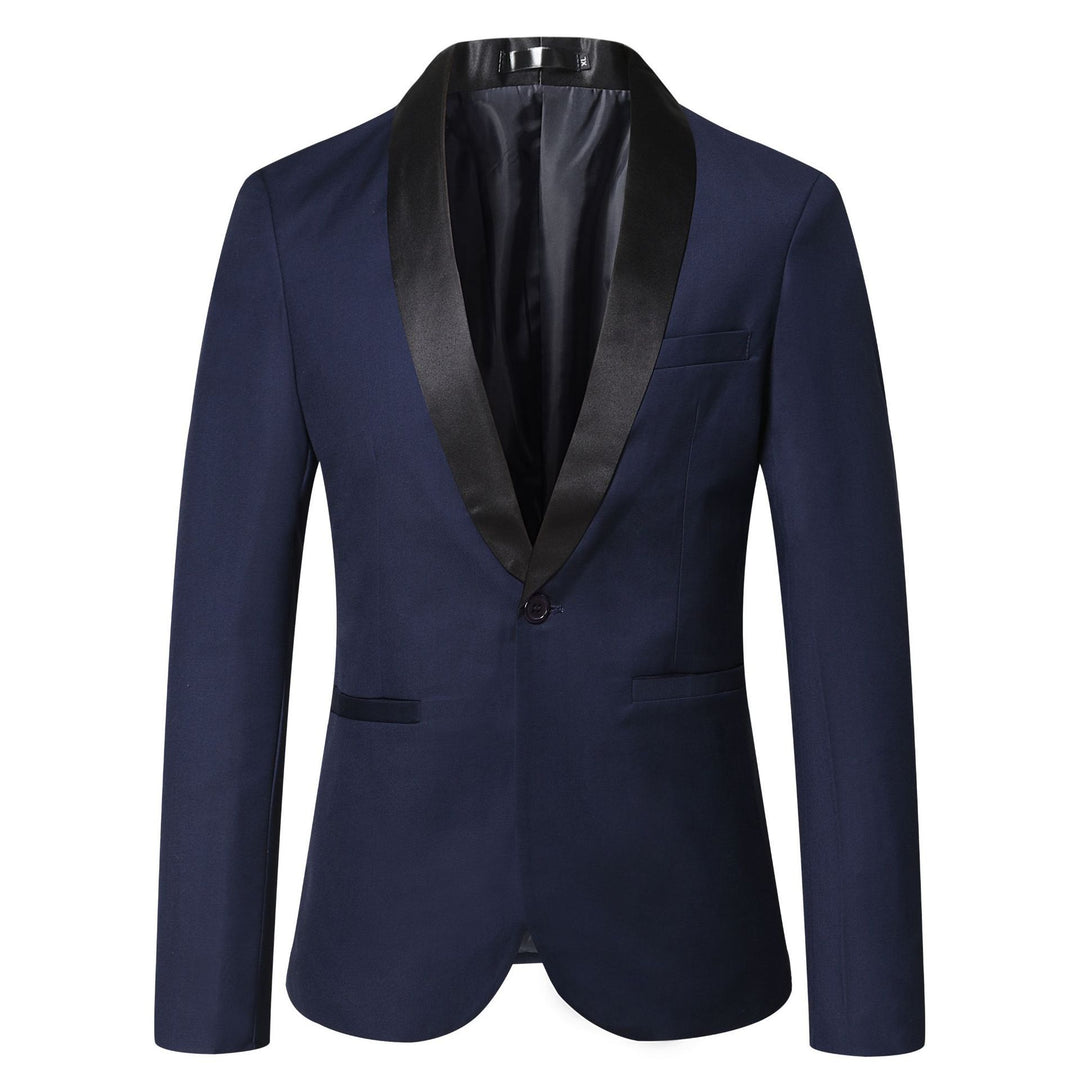 Herrarnas eleganta smoking-blazer med stiligt satinrevers Mirla-Eva Jonsson
