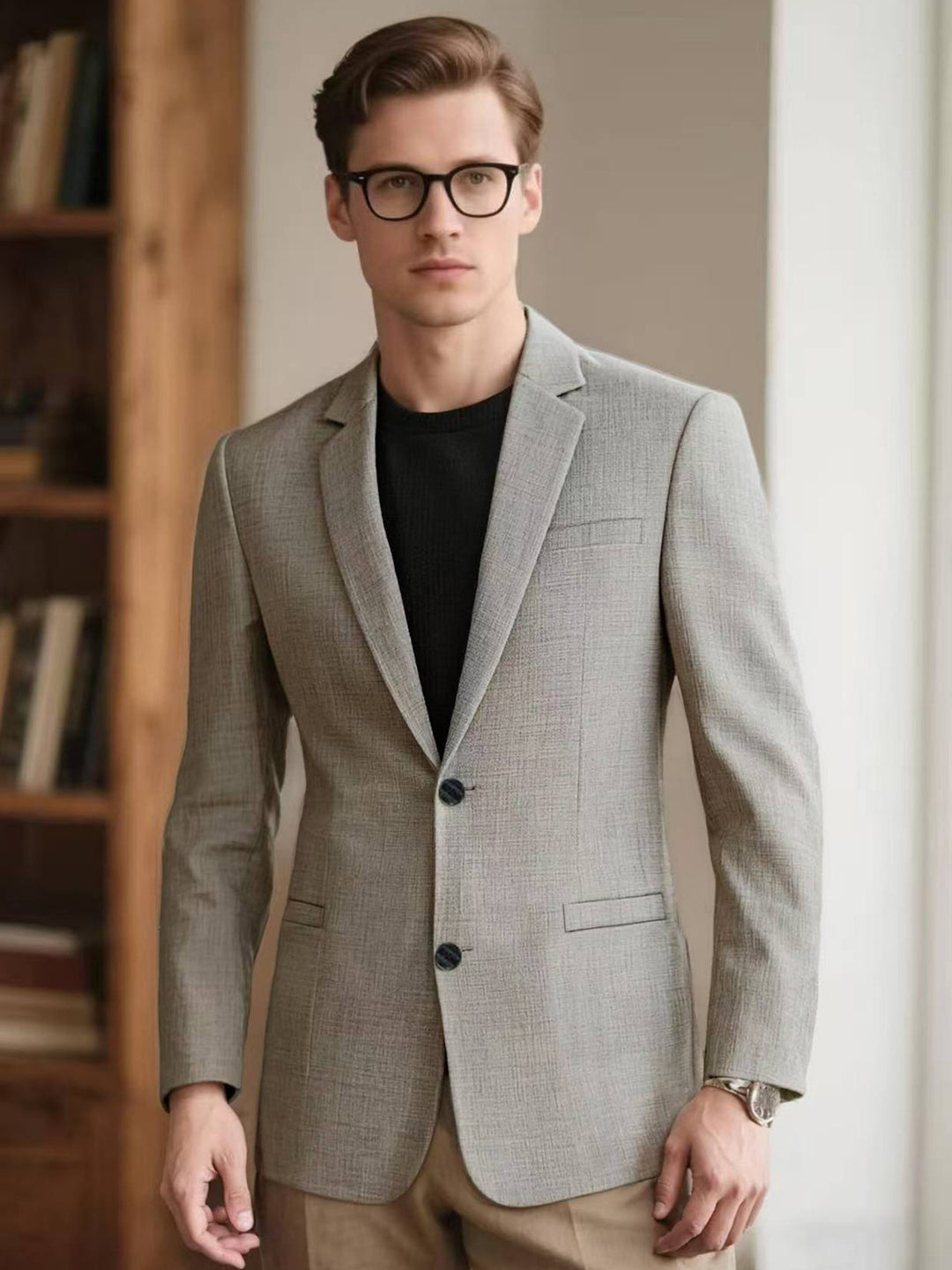 Herrarnas eleganta strukturerade blazer Eva Jonsson-Eva Jonsson