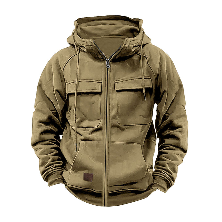 Herrarnas fleecejacka med hög krage och praktiska fickor Mirla-Eva Jonsson