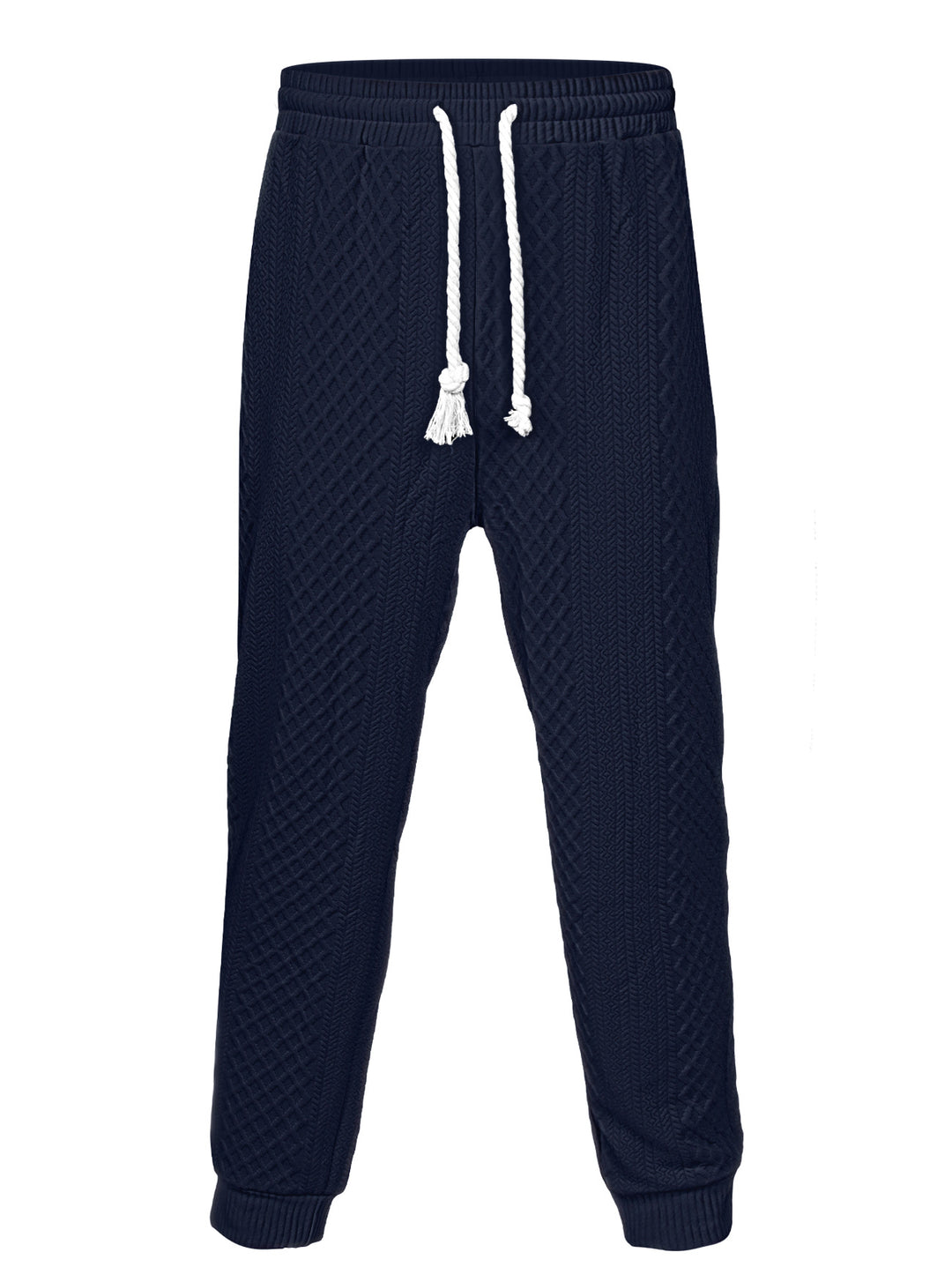 Herrarnas fritids-joggingbyxa med elastisk midja och strukturerad yta Mirla-Eva Jonsson