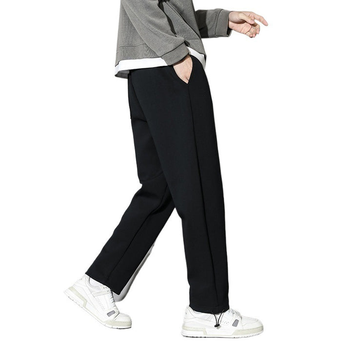 Herrarnas fritids-joggingbyxor med elastisk midja och sidofickor med dragkedja Mirla-Eva Jonsson