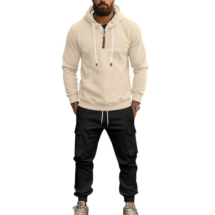 Herrarnas fritidsdräkt med modern hoodie och cargo-joggingbyxor Mirla-Eva Jonsson
